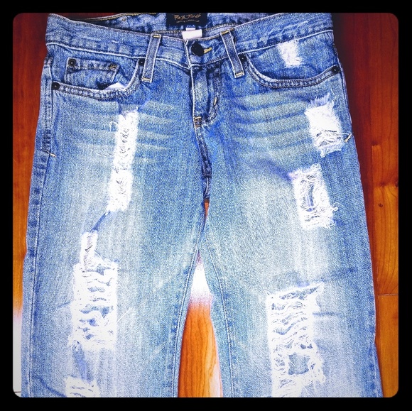 Truck Jeans Denim - Never Worn Rocker chic ripped distress Truck Jeans